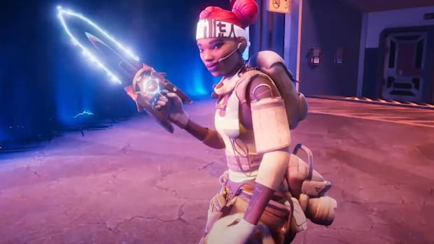 Lifeline wields an energy sword heirloom melee weapon in the Season 20 Breakout Trailer for Apex Legends.